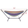 Hammock & Steel Frame Stand Swing Chair Home/Outdoor Backyard Garden Camp Sleep YJ